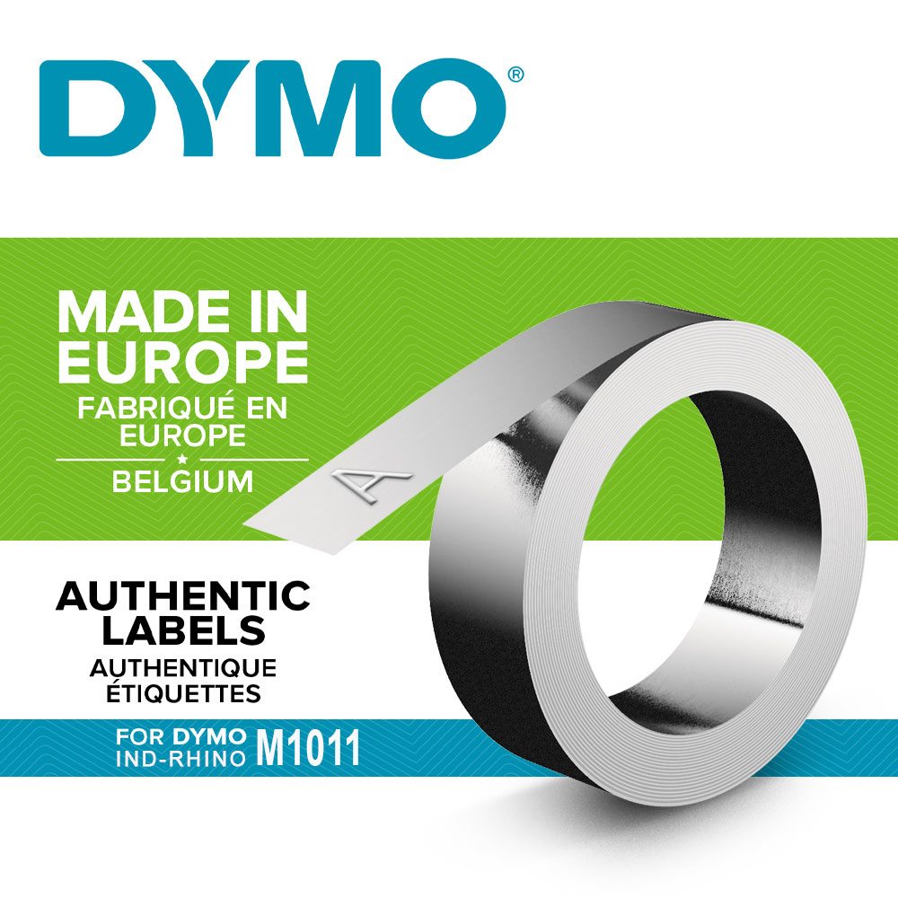 Dymo Embossing tape - 12 mm x 3.65 m - silber, Ansicht 4