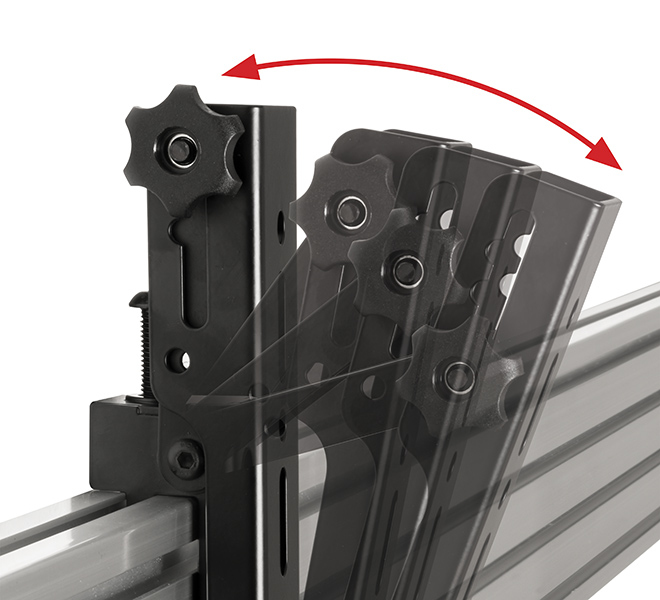 B-TECH BT8390-VESA200T - Flachbildschirm-Montagearm - Schwarz - 70 kg - Schiene - 200 x 200,600 x 200 mm - 47, Ansicht 2