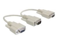 Delock Adapter VGA male  female - VGA-Adapter - HD-15 (VGA)