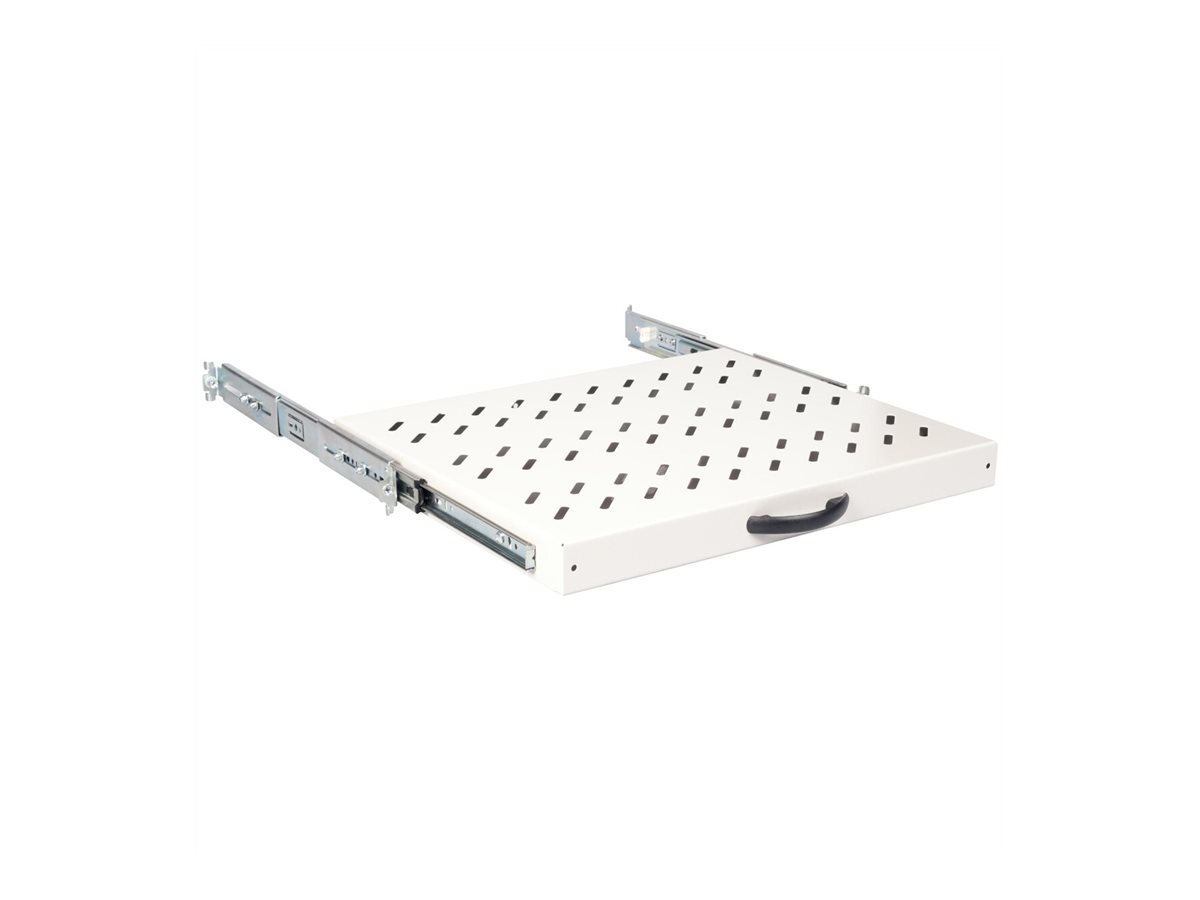 ROLINE 19 Zoll Fachboden 1 HE ausziehbar 350 T 25 kg grau, Ansicht 3