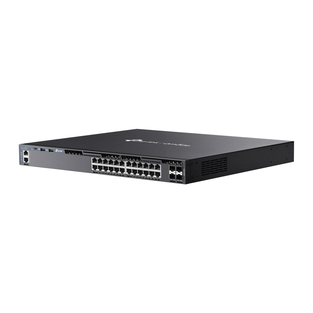 TP-LINK Omada SG6428X V1 - Switch - L3 - managed - 24 x 10/100/1000 + 4 x 10 GB Ethernet SFP+ (Uplink / Stacking), Ansicht 2