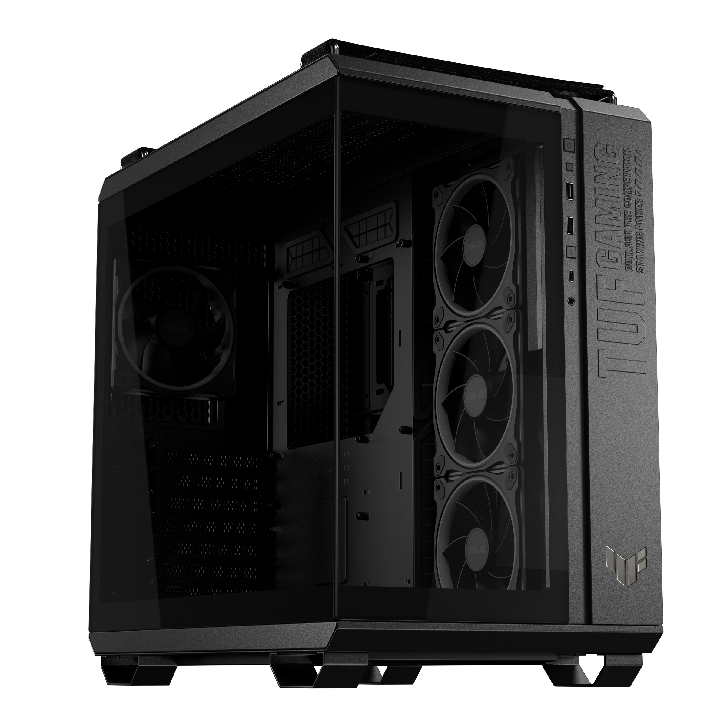 ASUS TUF Gaming GT502 Horizon - Mid tower Gaming - ATX - Seitenteil mit Fenster (gehärtetes Glas), Ansicht 2