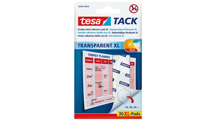 Tesa TACK - Montagepad - Transparent