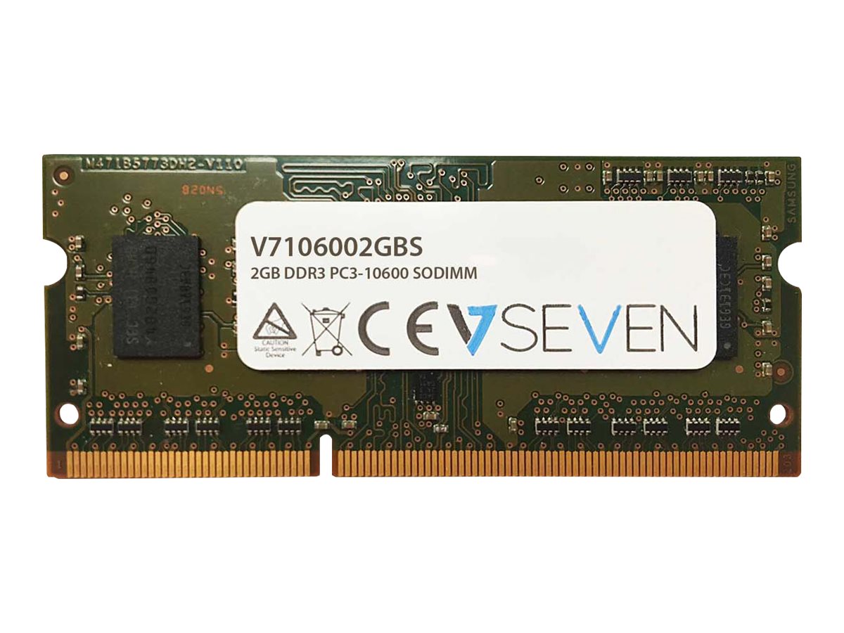 V7 - DDR3 - Modul - 2 GB - SO DIMM 204-PIN - 1333 MHz / PC3-10600