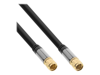 InLine Premium - Antennenkabel - F-Stecker männlich zu F-Stecker männlich