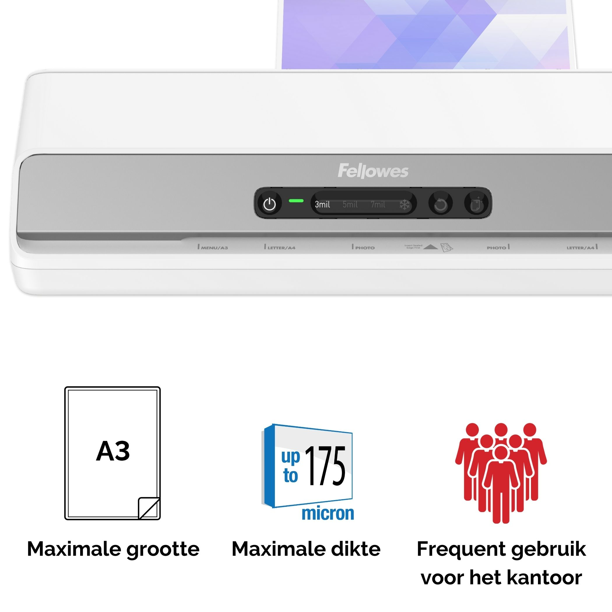 Fellowes Amaris A3 - Laminator - Heiß- oder Kaltlaminierer, Ansicht 3
