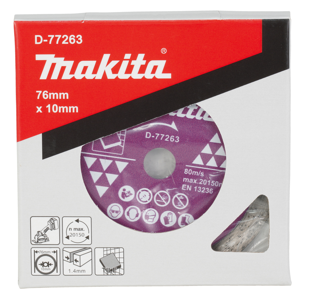 Makita Diamantscheibe 76 x 1.4 10 D-77263, Ansicht 4