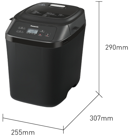 Panasonic SD-PN100 Brotbackautomat Black SD-PN100KXE, Ansicht 2