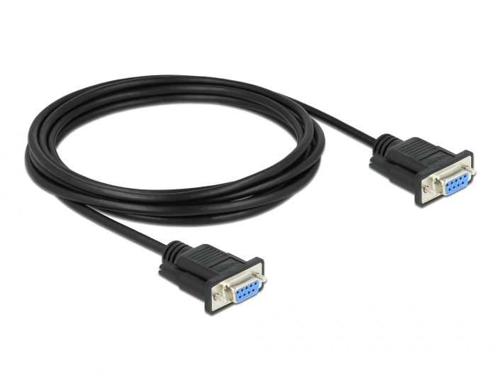 Delock Kabel seriell - DB-9 (W) zu DB-9 (W), Ansicht 3