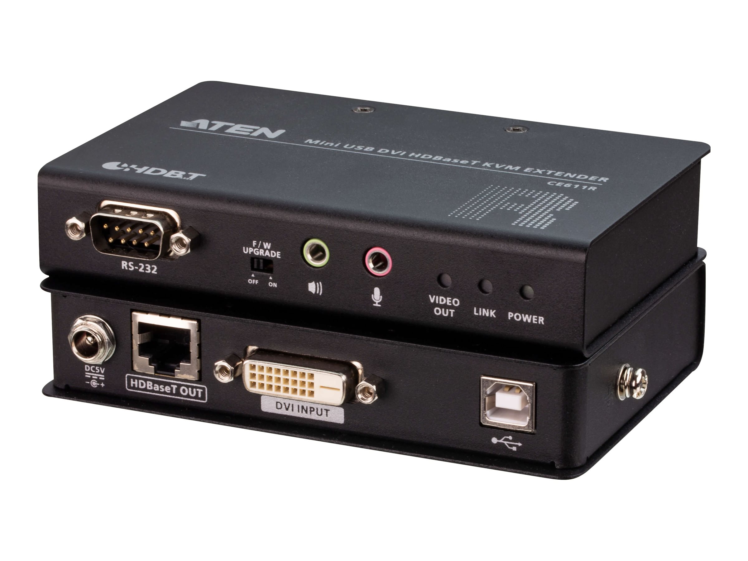 ATEN CE611 - Sender und Empfänger - KVM-Audio-serieller Extender