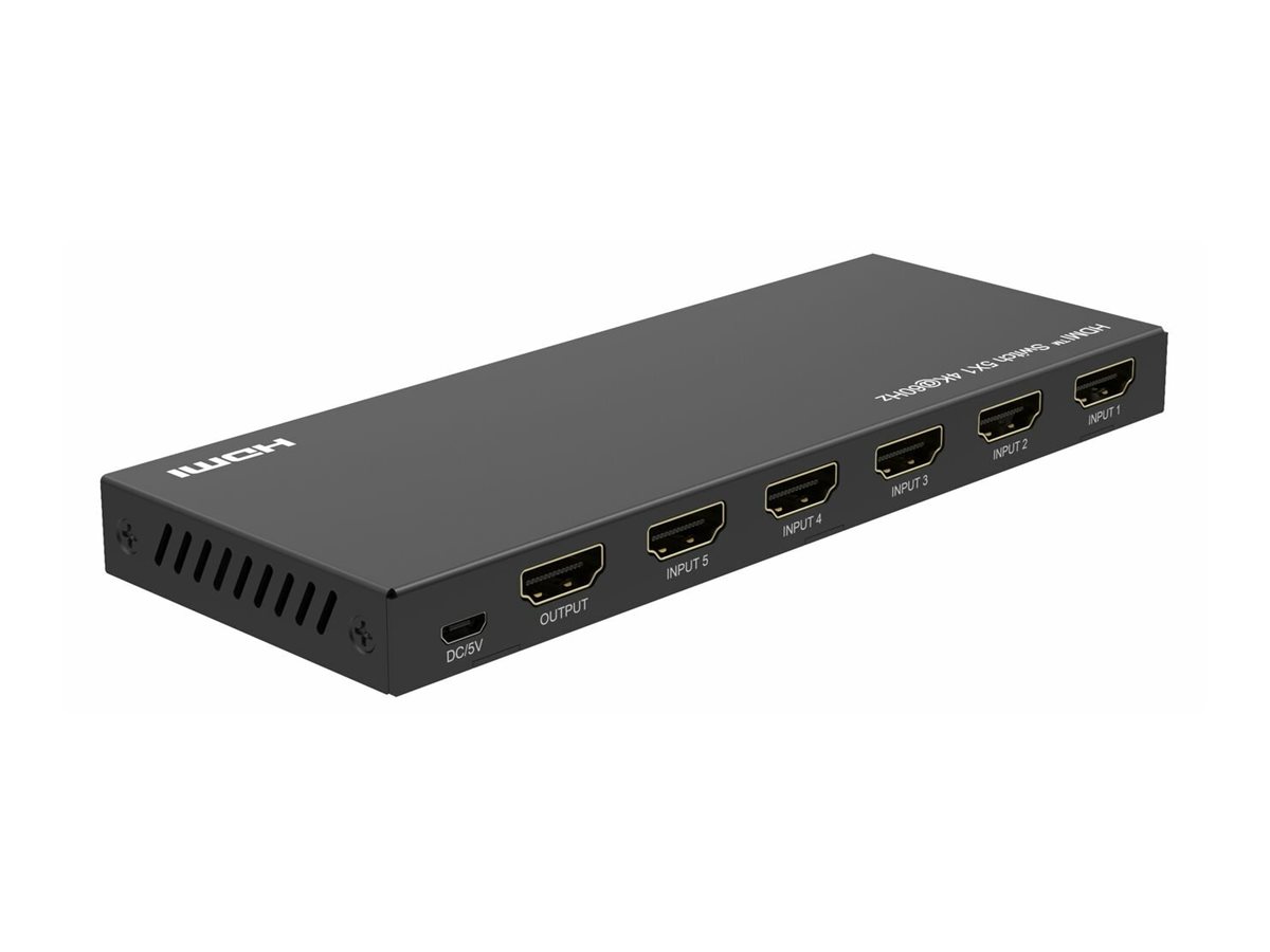 MicroConnect Switch - Fernbedienung - 5 x HDMI, Ansicht 2