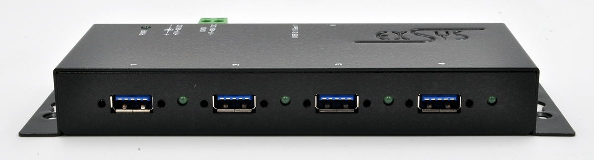 Exsys USB 3.2 HUB 4-Port extern inkl.Netzt inkl.12V Netzt.+USB3.0 Kabel, Ansicht 4
