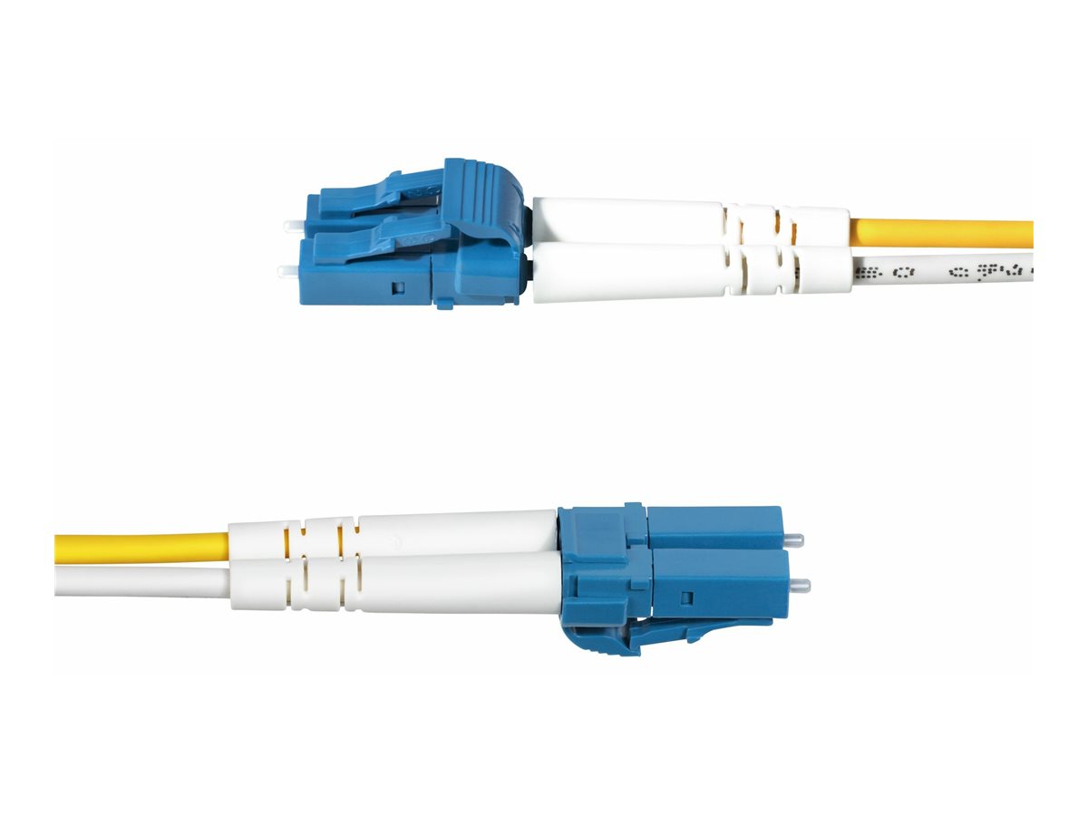 StarTech.com 10m (32.8ft) LC to LC (UPC) OS2 Single Mode Duplex Fiber Optic Cable 9125µm Laser Optimized 10G Bend Insensitive Low Insertion Loss - LSZH Fiber Patch Cord (SMDOS2LCLC10M)