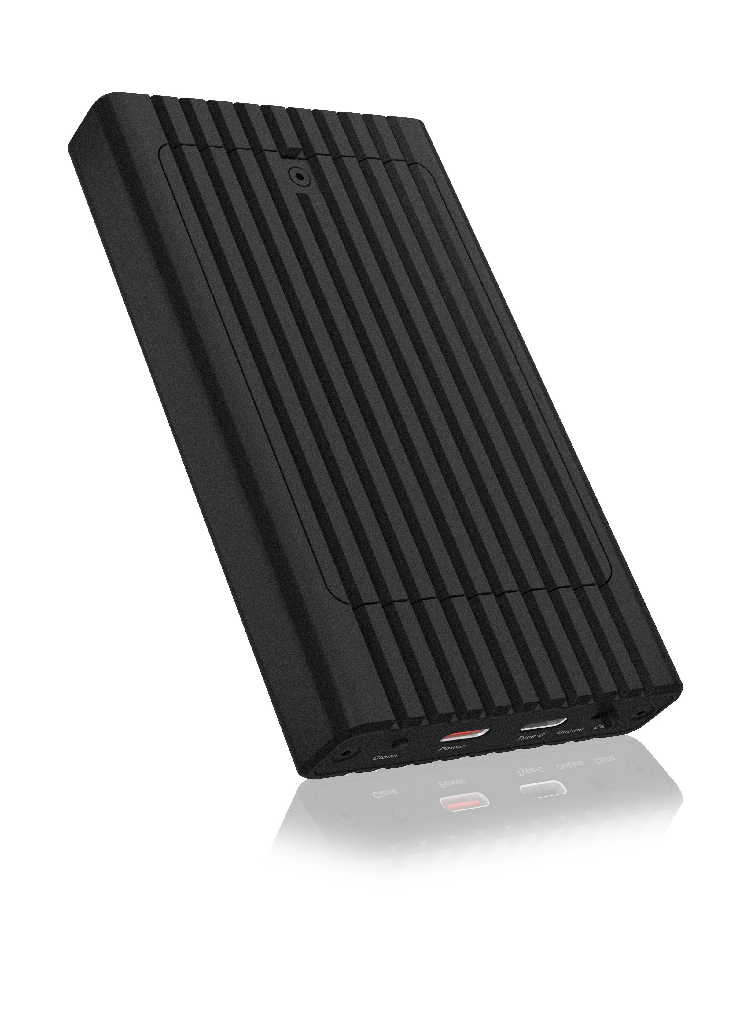 ICY BOX M.2 NVMe CloneStation & DockingStation USB 3.2 Gen 2 Type-C/A Aluminium schwarz, Ansicht 2