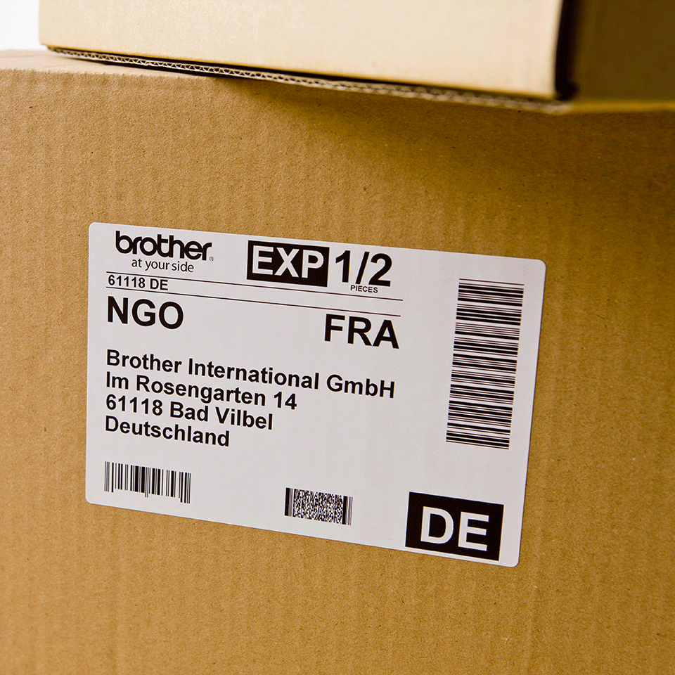 Brother DK-11202 - Schwarz auf Weiß - 62 x 100 mm 300 Etikett(en) (1 Rolle(n), Ansicht 4