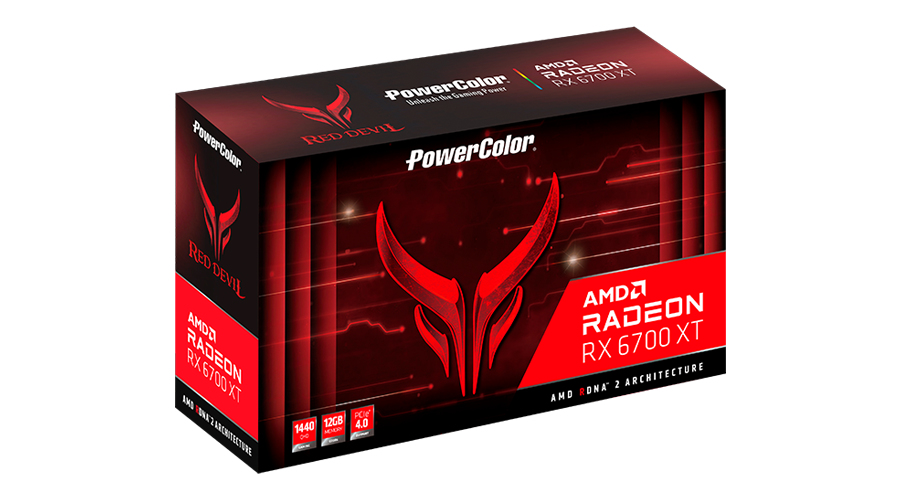 PowerColor Red Devil Radeon RX 6700XT - Radeon RX 6700 XT - 12 GB - GDDR6 - 192 Bit - 7680 x 4320 Pixel - PCI Express 4.0