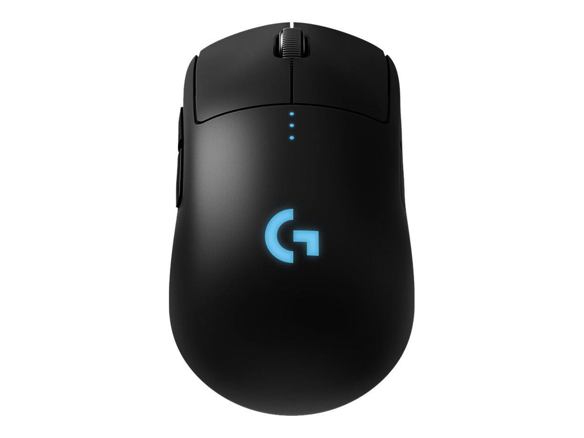 Logitech G Pro - Maus - rechts- und linkshändig - optisch - kabellos - 2.4 GHz - kabelloser Empfänger (USB)