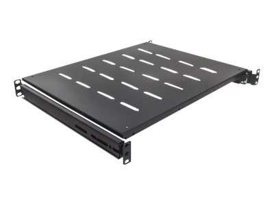 Intellinet 19 Ausziehbarer Fachboden 1 HE geeignet für Schränke mit 600 bis 800 mm Tiefe Ablagefläche 350 mm Tiefe schwarz - Rack - Regal - Schwarz RAL 9005 - 1U - 48.3 cm (19)