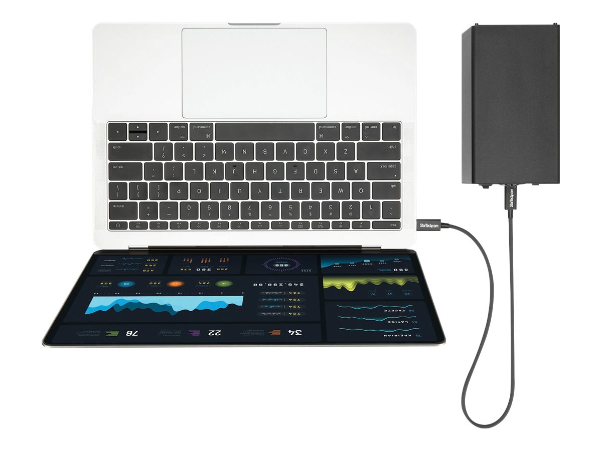StarTech.com StarTech 50cm (1.6ft) Thunderbolt 3 Cable, 40Gbps, 100W PD, 4K/5K Video, Thunderbolt-Certified, Compatible w/ TB4/USB 3.2/DisplayPort - Thunderbolt-Kabel - USB-C (M)