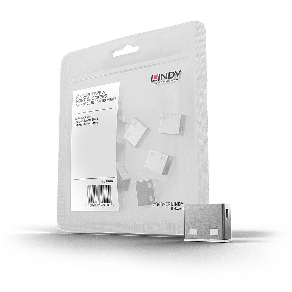 Lindy USB Port Blocker - USB-Portblocker - weiß (Packung mit 10), Ansicht 5