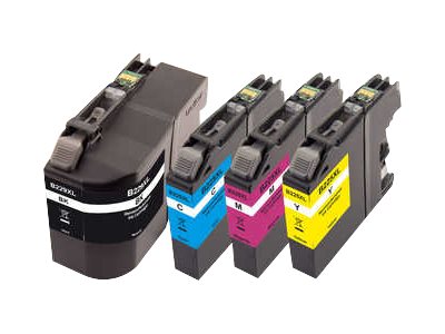 Peach Combi-Pack - 4er-Pack - Schwarz Gelb Cyan Magenta - kompatibel - wiederaufbereitet - Tintenpatrone (Alternative zu: Brother LC229XXL Brother LC225XL)