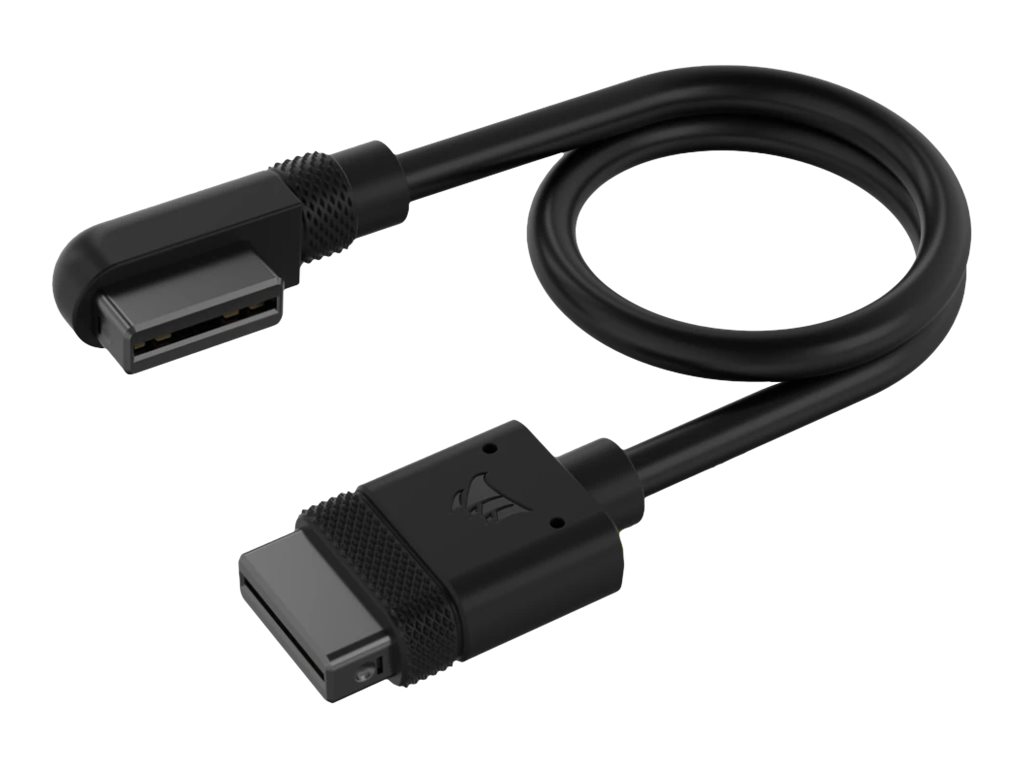Corsair iCUE LINK - Netz-/Datenkabel - CORSAIR iCUE Link gewinkelt zu CORSAIR iCUE Link gerade - 20 cm (Packung mit 2)