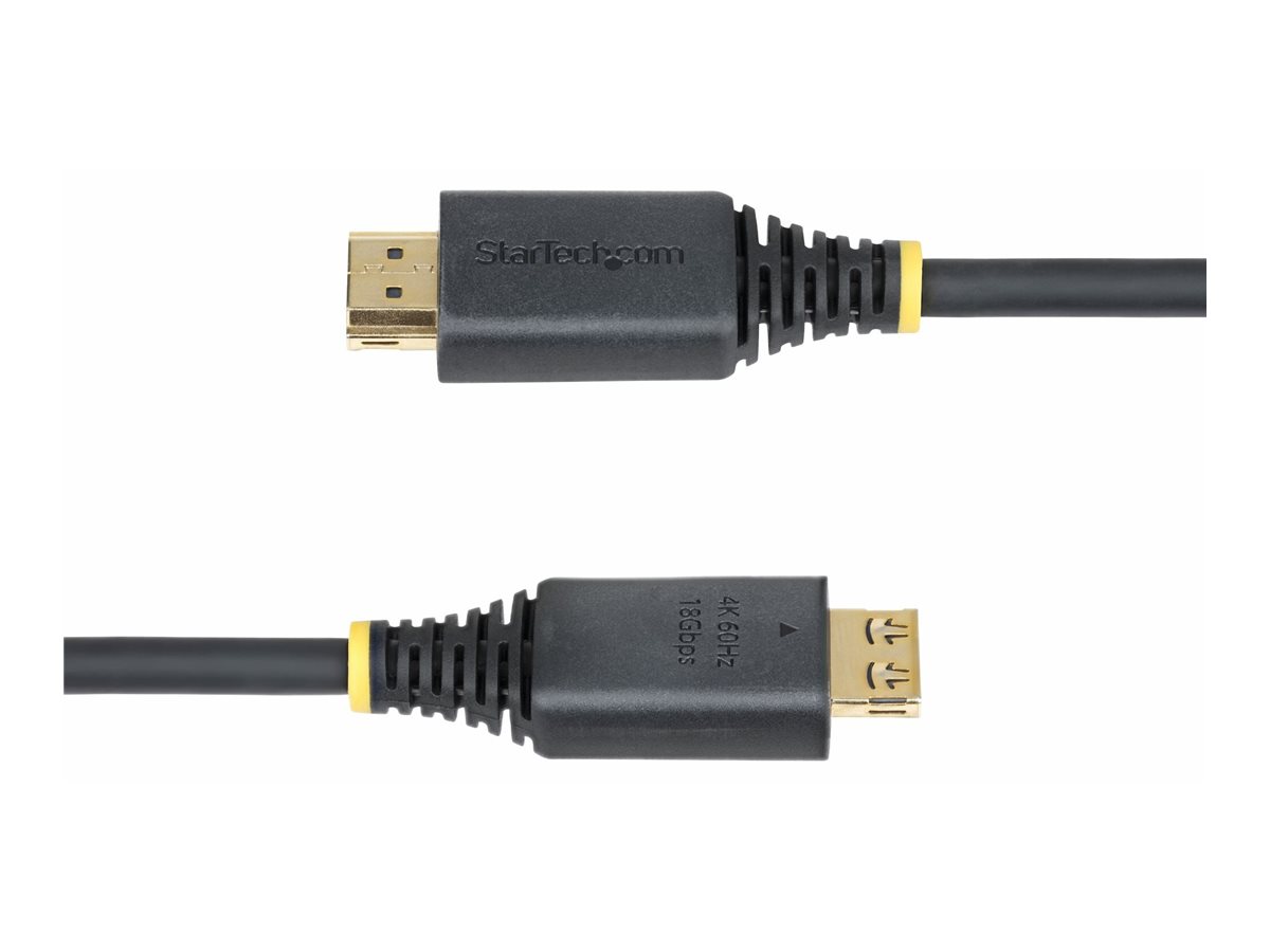 StarTech.com High Speed - HDMI-Kabel - HDMI männlich zu HDMI männlich - 3 m - abgeschirmt - Schwarz - halogenfrei, passiv, 4K60Hz-Unterstützung, 1440p (UWQHD)