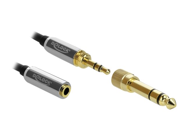 Delock Audio-Kabelkit - Schwarz - gewickelt
