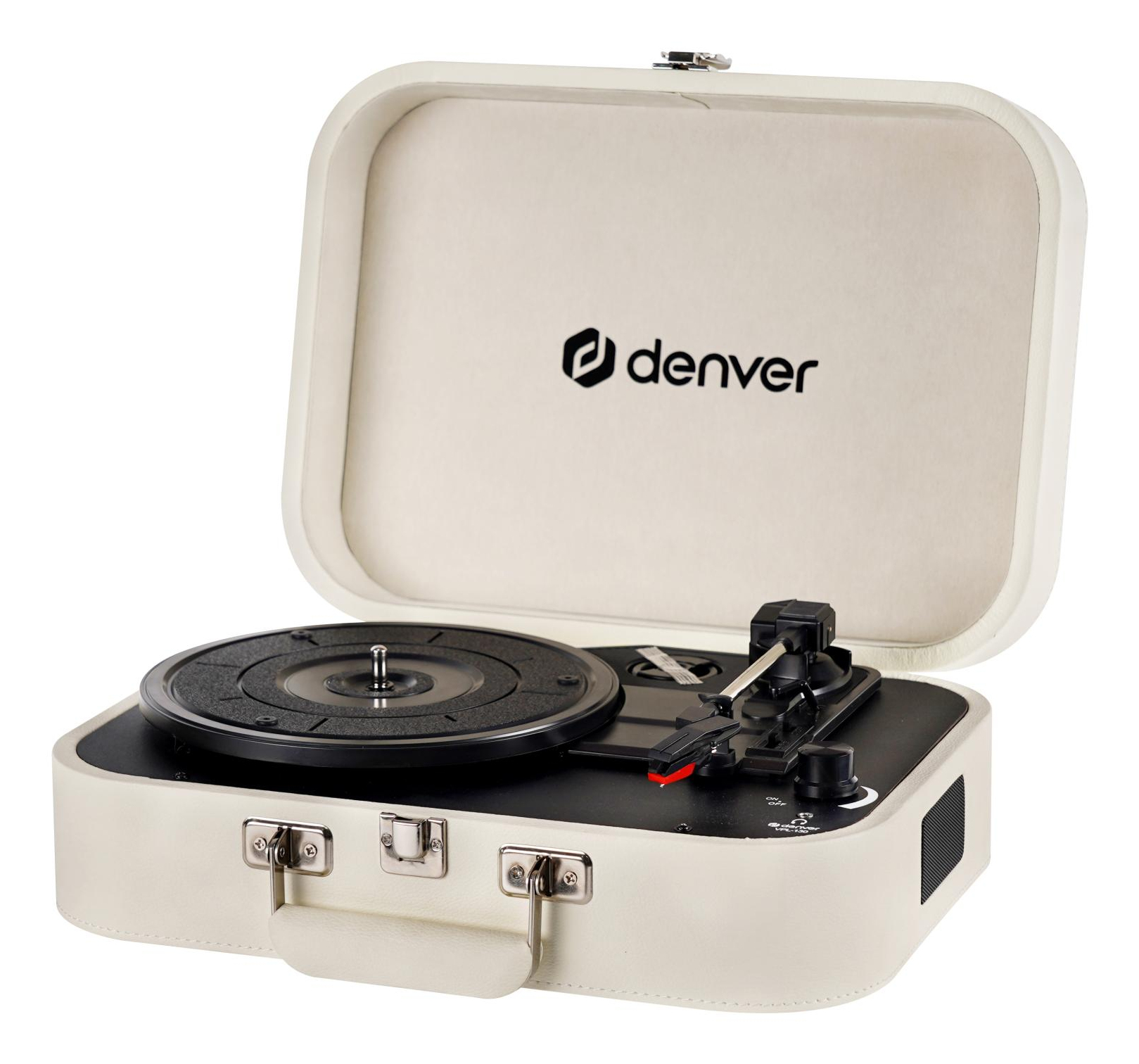 Inter Sales DENVER VPL-130 - Plattenspieler - tragbar - weiß, Ansicht 3