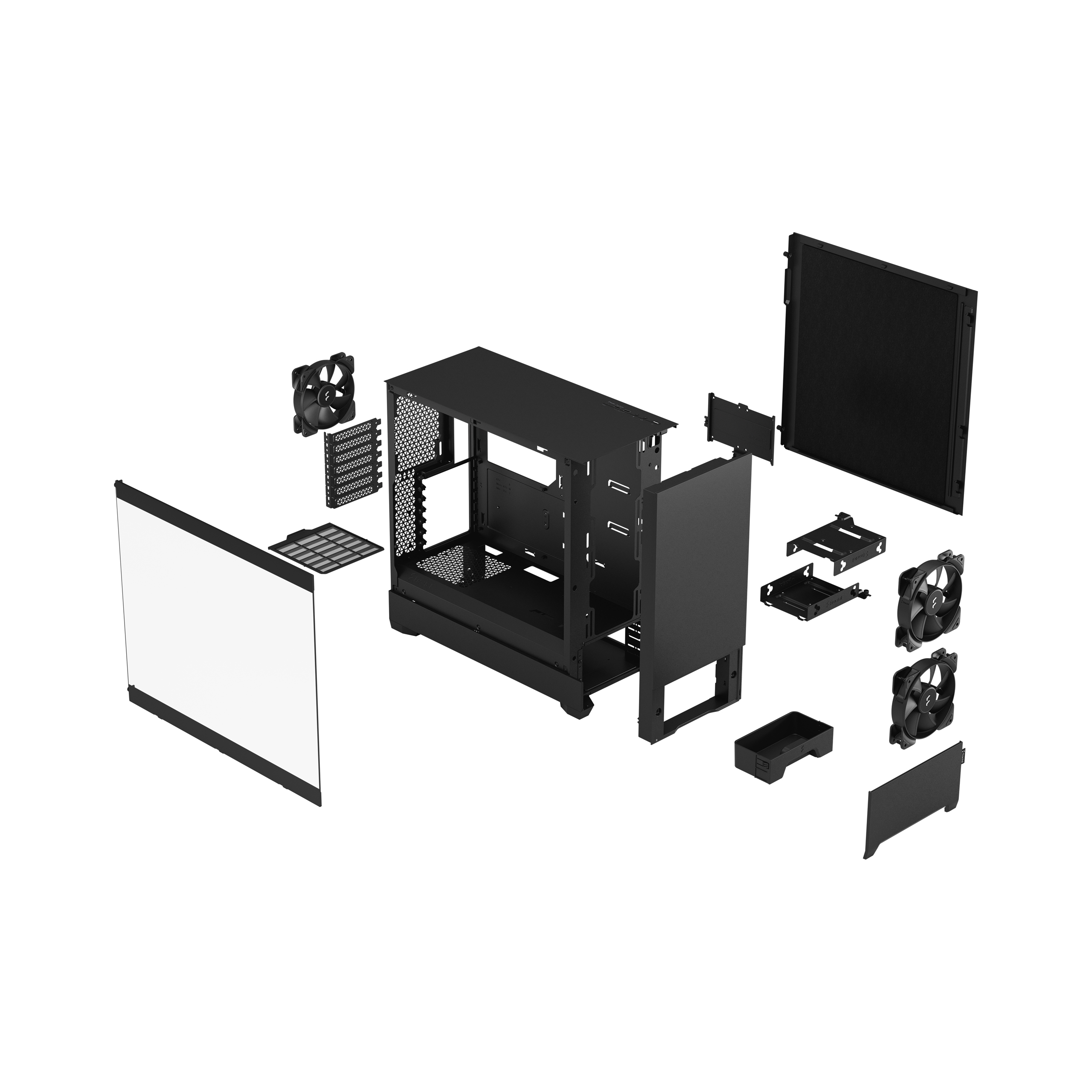Fractal Design Pop Silent - Tower - ATX - Seitenteil mit Fenster (gehärtetes Glas), Ansicht 2