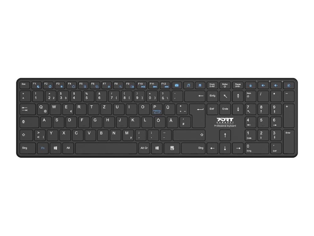 PORT Designs KEYBOARD OFFICE PRO RECHARGEABLE BLUETOOTH - DE (900903-R-DE)