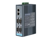 Advantech EKI-1224 - Gateway - 4 Anschlüsse - 100Mb LAN, RS-232, RS-422, RS-485, Modbus - Gleichstrom - Wand / DIN-Schienen montierbar