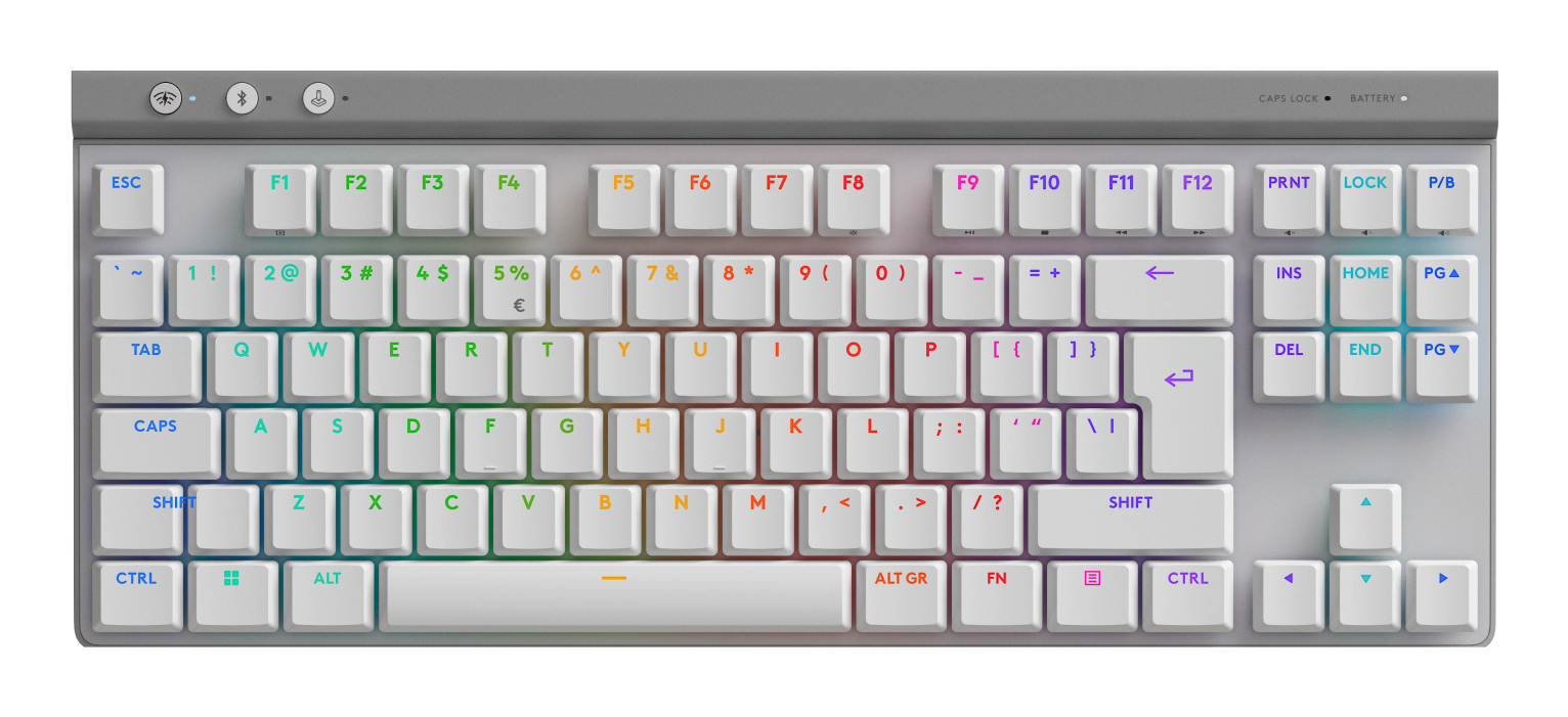 Logitech G G515 - Tastatur - LIGHTSPEED - TKL - TL: US, QWERTY - Weiß, Ansicht 2