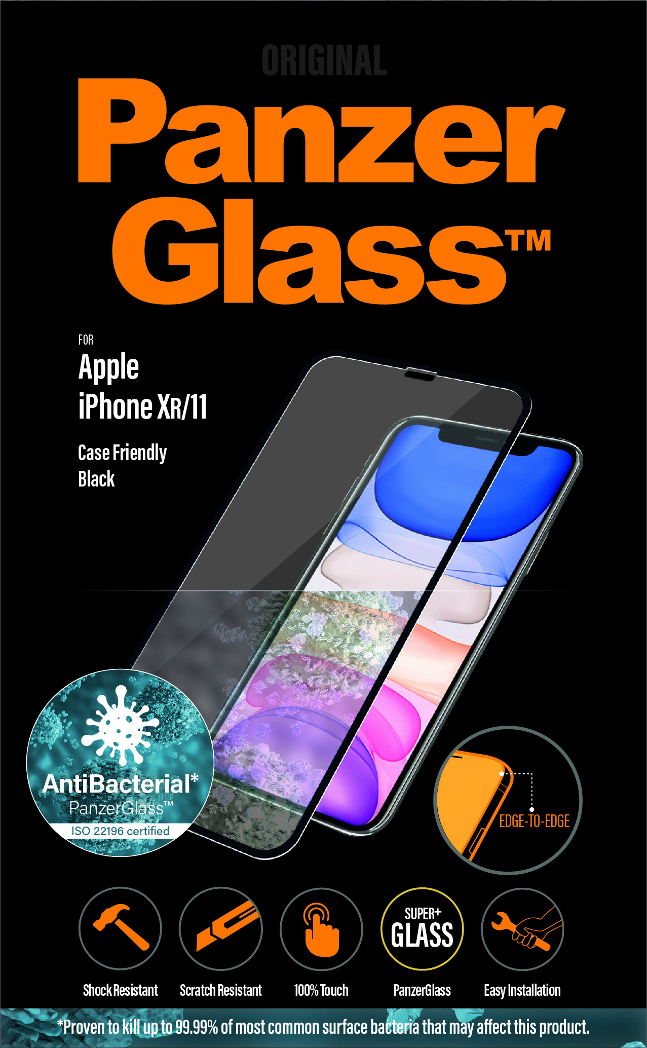 PanzerGlass Case Friendly - Bildschirmschutz für Handy - Apple iPhone, Ansicht 2