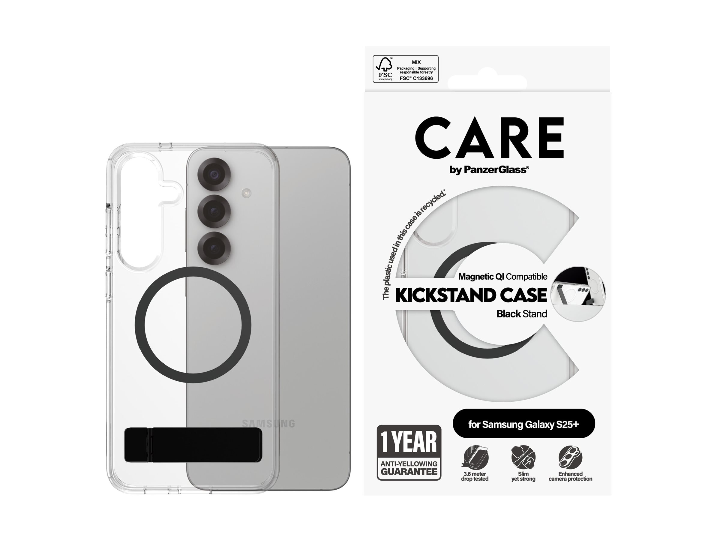 PanzerGlass CARE by PanzerGlass - Hintere Abdeckung für Mobiltelefon - Thermoplastisches Polyurethan (TPU), Ansicht 3