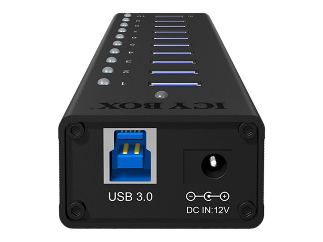 ICY BOX ICY BOX IB-AC6110 - Hub - 10 x SuperSpeed USB 3.0, Ansicht 2