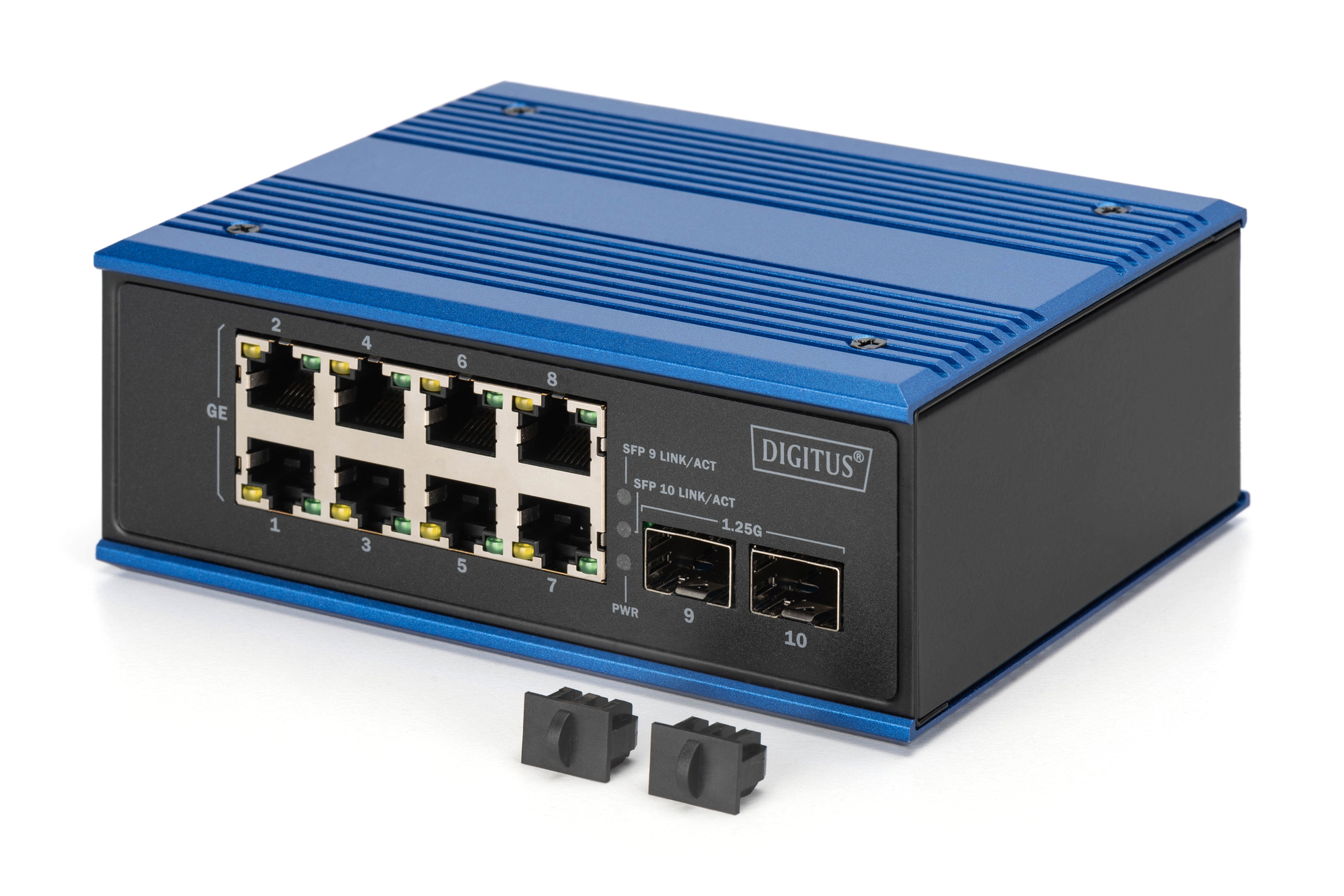 DIGITUS Industrial 8 +2-Port Gigabit  Ethernet Switch, Ansicht 3