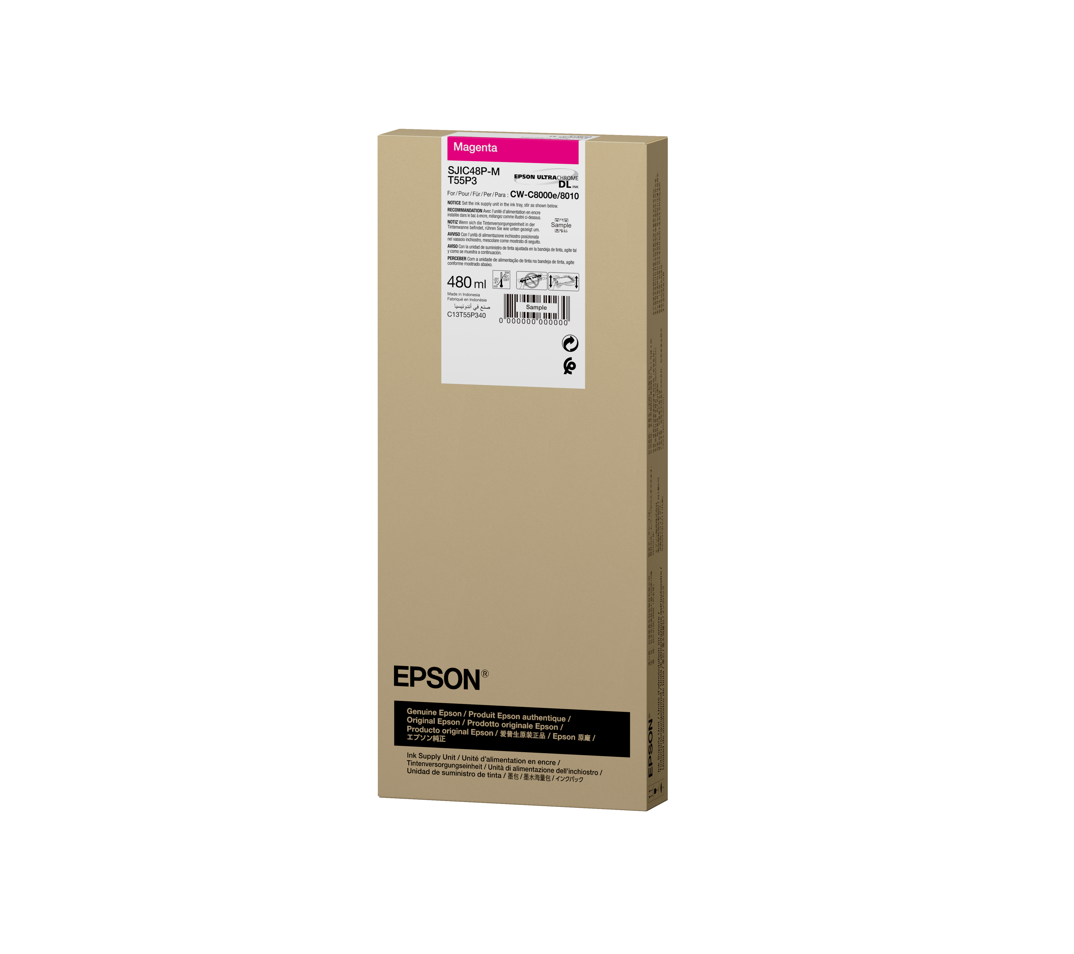 Epson SJIC48P-M INK CARTRIDGE FOR CW C8000E MAGENTA, Ansicht 2