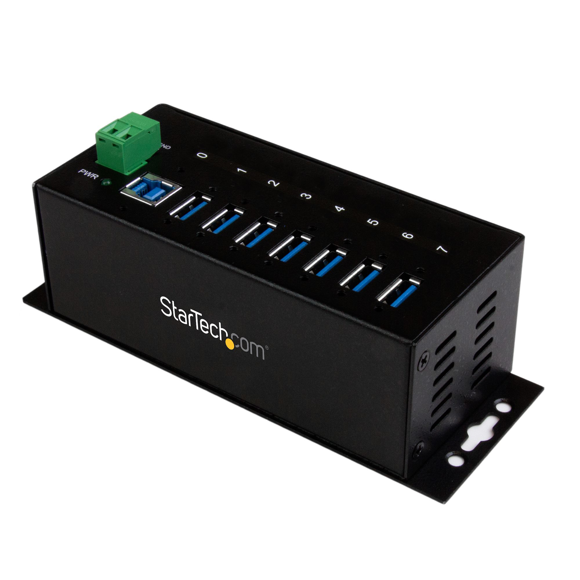 StarTech.com Industrieller 7 Port USB 3.0 Hub mit Überspannungsschutz, Ansicht 2