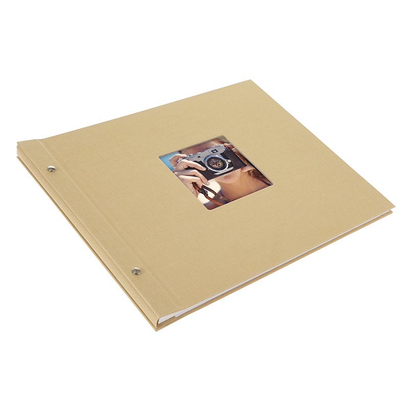 Goldbuch 28606 - Beige - 40 Blätter - 10x15 - Perfekte Verbindung - Leinen - Weiß, Ansicht 3