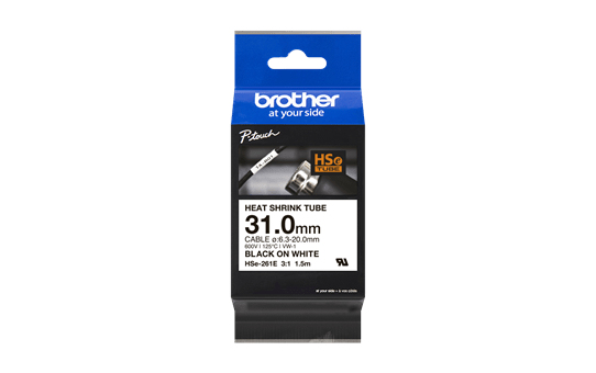 Brother Schrumpfschlauch 31.0mm weiss/schwarz Bandlänge 1.5m, Ansicht 4