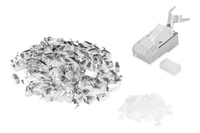 DIGITUS Modularstecker für Rundkabel, CAT 6A, geschirmt - 100 Stk.