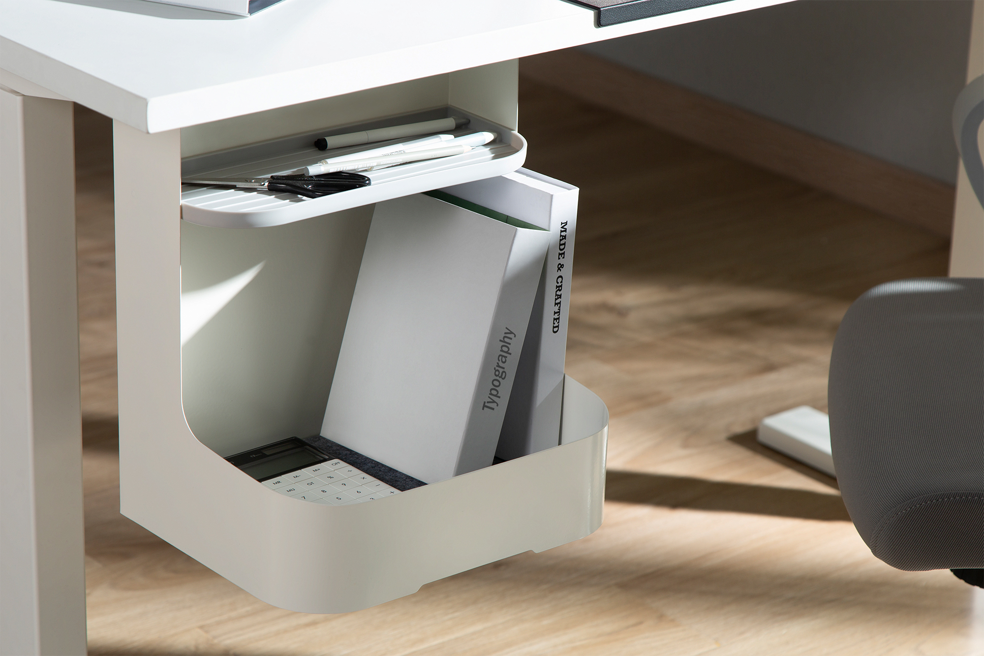 DIGITUS Schreibtisch Unterbau-Ablage / Taschen-Fach, Ansicht 3