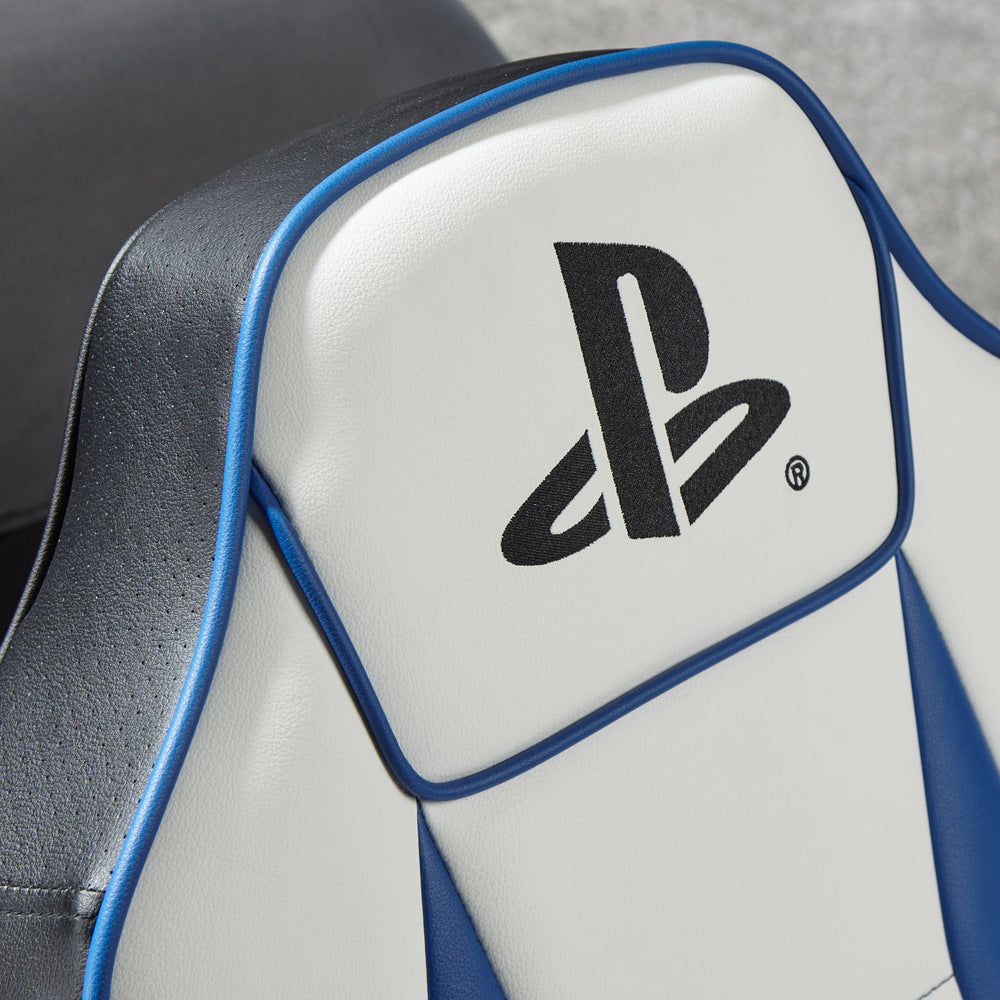 XRocker Gaming Bodensessel PlayStation/2 Lautsprecher/weiss-blau, Ansicht 4