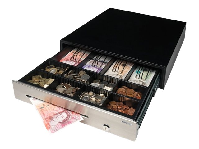Safescan HD-4141S - Cash Drawer - Schwarz, Silber, Ansicht 2