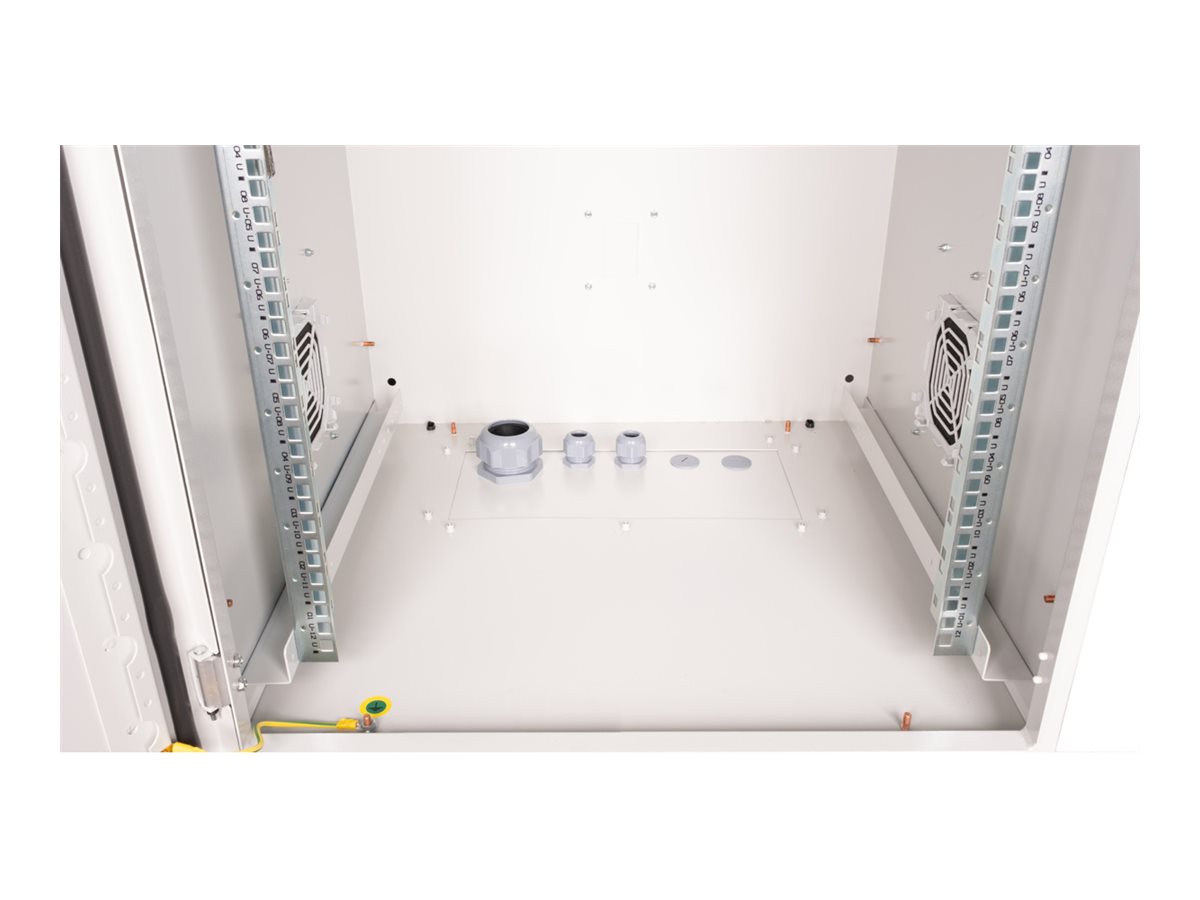 ROLINE 19 Zoll Wandgehäuse Pro 12 HE 600x600 BxT IP55 outdoor grau, Ansicht 4