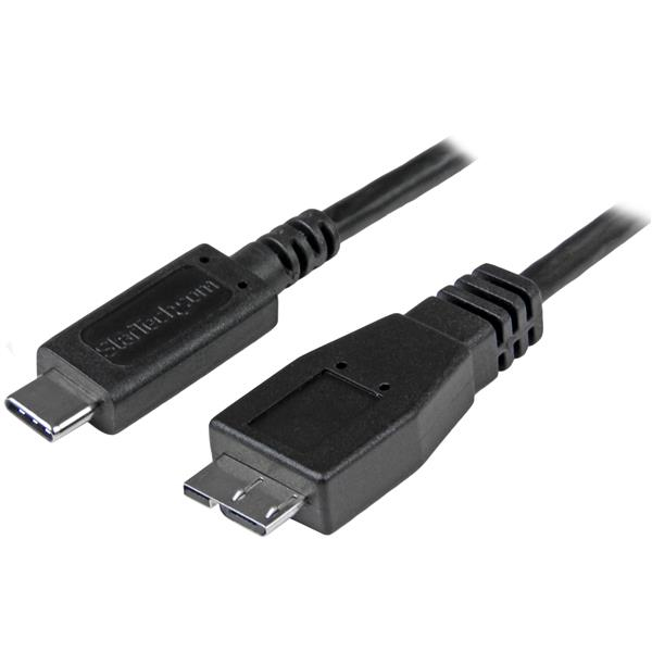 StarTech.com 1m USB 3.1 USB-C auf USB Micro B Kabel, 1 m, USB C, Micro-USB B, USB 3.2 Gen 2 (3.1 Gen 2), Männlich/Männlich, Schwarz