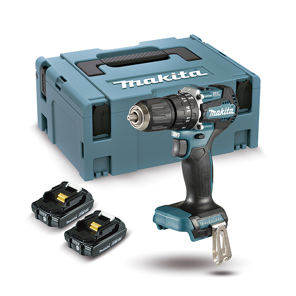 Makita DHP487RAJ Akku-Schlagbohrschrauber inkl. MAKPAC + 2 Akkus 2.0Ah, Ansicht 4