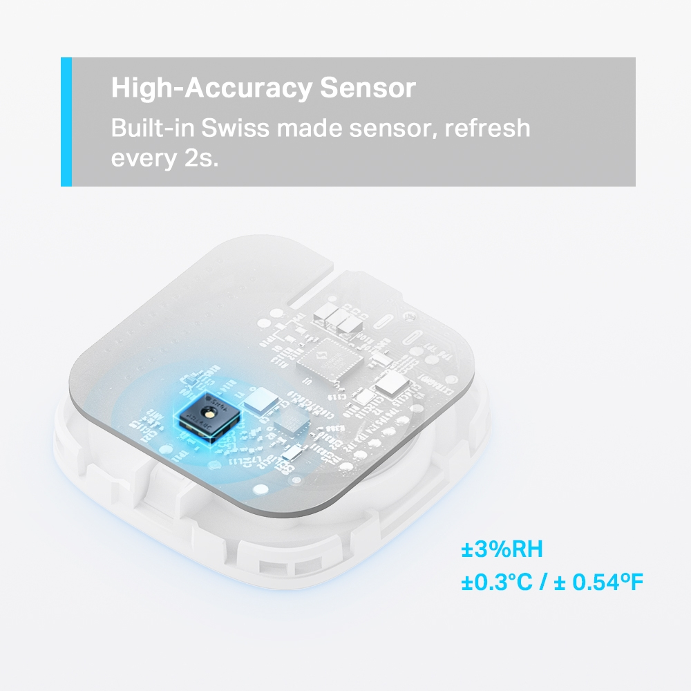 TP-LINK Tapo T310 V1 - Temperatur- und Feuchtigkeitssensor - Smart - kabellos - 863 - 865 Mhz, Ansicht 3