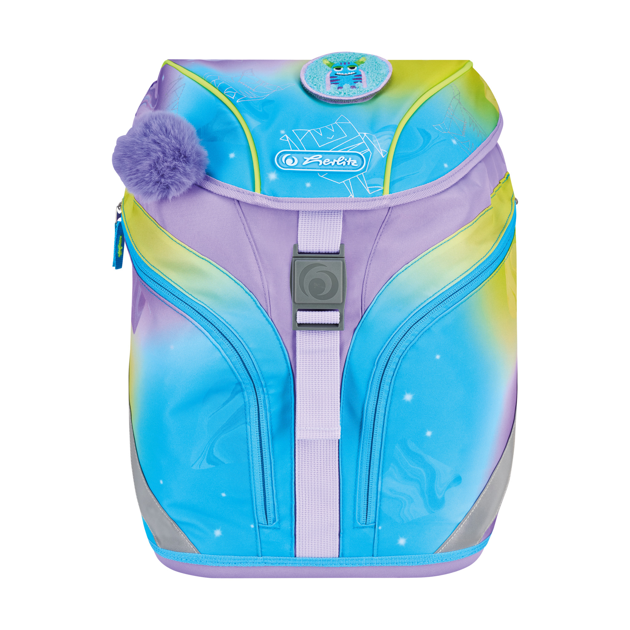 Herlitz Grundschulrucksack SoftLight GREENline Little Monste, Ansicht 2